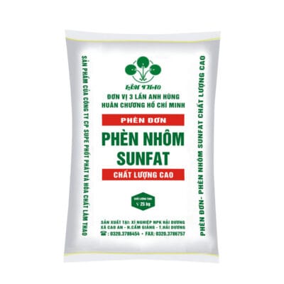 Phèn đơn Nhôm sunphat Al2(SO4)3.18H2O
